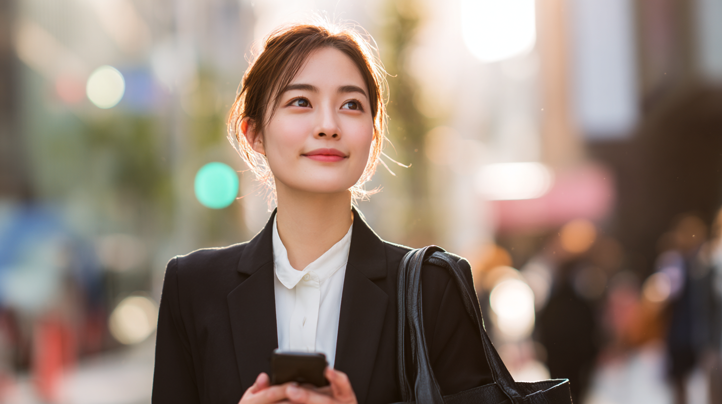 働く女性の様子